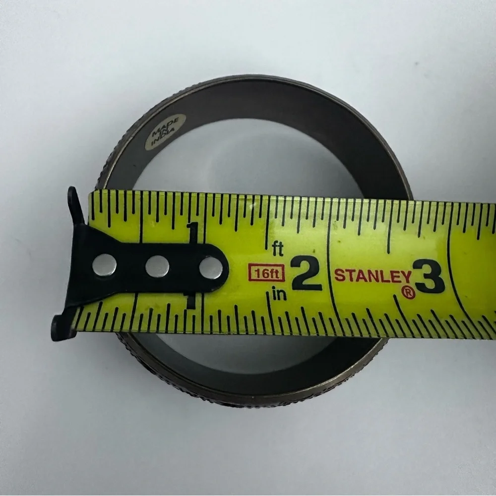 Brass Tone Openwork Cuff Bracelet - Picture 3 of 3